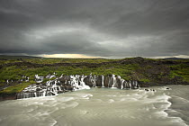 Tributaries flowing into the White River, Iceland