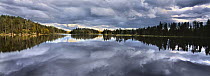 Clouds reflected in Discovery Lake, Boundary Waters Canoe Area Wilderness, Minnesota