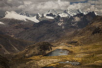 Cordillera Raura peaks and high alpine lakes, Cordillera Huayhuash, Andes, Peru