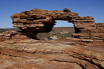 Natural arch in desert, Kalbarri National Park, Western Australia, Australia
