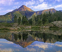 Engineer Mountain reflected in Scout Lake, Colorado