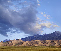 Sand dunes and mountains, Great Sand Dunes National Monument, Colorado