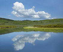 Cumulus clouds over Green River, Bridger-Teton National Forest, Wyoming