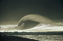 Breaking waves off coast of Oahu, Hawaii