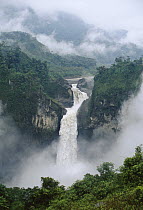 San Rafael Coca Falls, Quijos River, foothills of the Andes, Ecuador