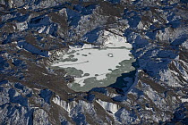 Frozen lake in Copper Glacier, Alaska
