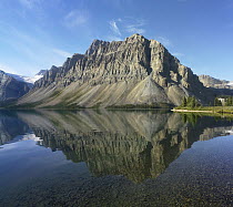Bow Lake and Crowfoot Mountains, Banff National Park, Alberta, Canada
