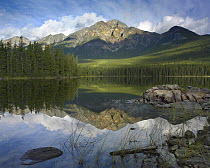 Pyramid Mountain and Pyramid Lake, Jasper National Park, Alberta, Canada