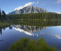 Mount Rundle, Johnson Lake, Banff National Park, Alberta, Canada