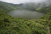 Crater lake, Mount Bisoke, Parc National des Volcans, Rwanda