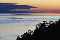 Coast at sunset, Deception Pass State Park, Washington