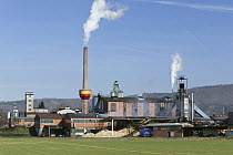 Charcoal plant, Weser River, Hessen, Germany