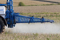 Pesticides being sprayed on crop, Germany