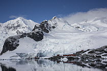 Research station, Almirante Brown, Paradise Bay, Antarctic Peninsula, Antarctica