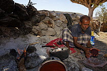 Dragon-blood Tree (Dracaena cinnabari) sap made into patties by Niah Malha, Firmihin, Socotra, Yemen
