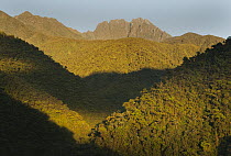 Sunrise over Cosnipata Valley, Mount Kanaqhuai, Manu National Park, Peru
