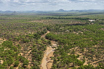 River winding through Woodland, Zimbabwe