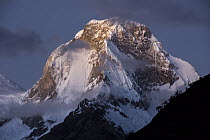 Snow-covered peaks, Huscaran Mountain, Cordillera Blanca, Peru