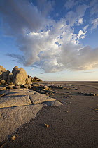 Rocks at sunrise, Kubu Island, Makgadikgadi Pan, Botswana