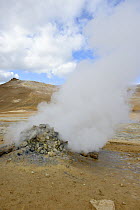 Solfatara in geothermal area, Hverir, Iceland