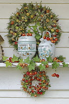 Wreaths and pots