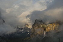 Clearing storm, Bridal Veil Falls, Yosemite National Park, California