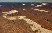 Salt lakes in desert, Simpson Desert, Northern Territory, Australia