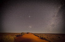 Milky way over sand dune, Simpson Desert, Northern Territory, Australia