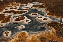 Salt lake with islands, Northern Territory, Australia