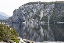 Coastal cliffs, Bonne Bay, Newfoundland, Canada