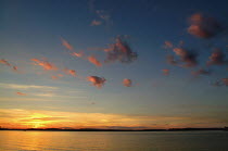 Sunset over lake, Lake Vermilion, Minnesota