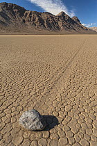 Racetrack Playa with mysterious 'sailing stone', Death Valley National Park, California