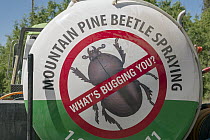 Mountain Pine Beetle (Dendroctonus ponderosae) eradication truck, Colorado