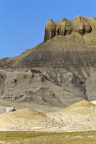 Cliffs, buttes, and eroded sandstone rock formations, Henry Mountains, Utah