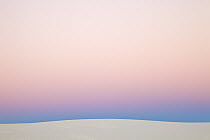 Gypsum sand dune at sunset, White Sands National Park, New Mexico