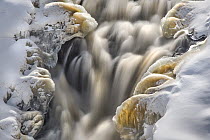 Waterfall at the start of spring, Kawishiwi Falls, Minnesota