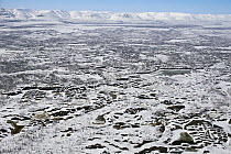 Volcanic plateau in winter, Putorana Plateau, Siberia, Russia