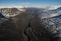 River in valley, Putoransky State Nature Reserve, Putorana Plateau, Siberia, Russia