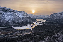 River in valley, Putoransky State Nature Reserve, Putorana Plateau, Siberia, Russia