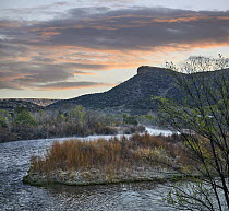 Sunrise at Rio Grande Wild and Scenic River, Rio Grande del Norte National Monumnet,south of Taos, New Mexico