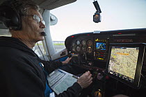 Pilot, Mark Dedon, getting ready for take-off, Santa Cruz Puma Project, Livermore, California