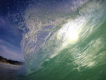Breaking wave, Carmel Beach, California