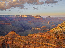Canyon cliffs, Vishnu Temple, Wotans Throne, Grand Canyon National Park, Arizona