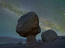 Milky Way and rock formation at Marble Canyon, Vermilion Cliffs National Monument, Arizona