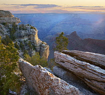 Canyon cliffs, Mather Point, Grand Canyon National Park, Arizona