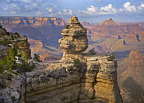 Duck-on-a-Rock formation from South Rim Trail, Grand Canyon National Park, Arizona