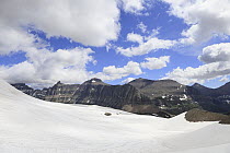 Snow field, Logan Pass, Glacier National Park, Montana