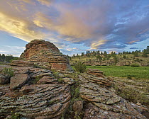 Rock formation, Cochetopa Hills, Rio Grande National Forest, Colorado