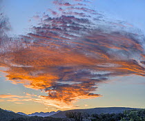 Clouds at sunset, Black Canyon of the Gunnison National Park, Colorado