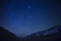 Stars over mountain valley, Sarychat-Ertash Strict Nature Reserve, Tien Shan Mountains, eastern Kyrgyzstan